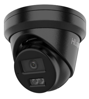 (BLACK) HILOOK 6MP IP POE Turret Camera with 2.8mm Fixed Lens. H265. Max IR