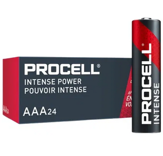 DURACELL PROCELL Intense AAA Alkaline Battery. Box of 24