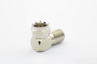 Adaptor F Connector Male to F Elbow