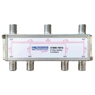 6 Way Splitter ‘F’ Type Horizontal