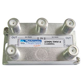 4 Way Splitter  ‘F’ Type Vertical