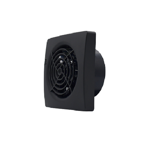 100MM BLACK Wall / Ceiling Fan IPX4 Slim Joiner