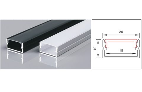 Strip Diffuser Channel 20*10mm  2meter