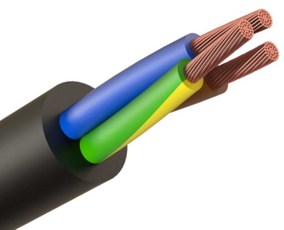 Flexible Rubber 6mm2c+e  X-90 0.6/1kV BLACK