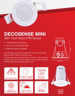 IP54 360degree PIR Sensor