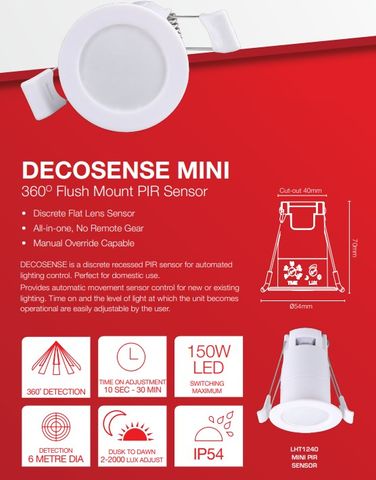 IP54 360degree PIR Sensor