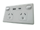 Double Socket 10A with USB-A and USB-C