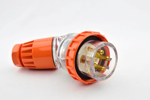 56Series PLUG ANGLED 4 PIN ROUND 16A IP66