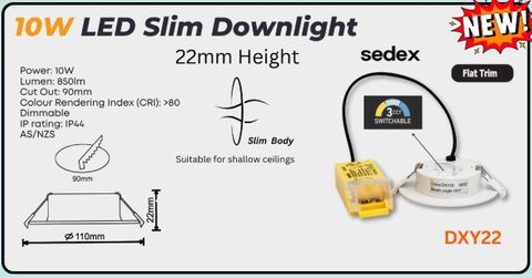 Slim Downlight LED 10Watt 90CUT