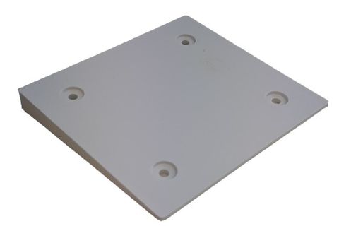 Mounting Block 122x110mm Light Grey for Weatherboard