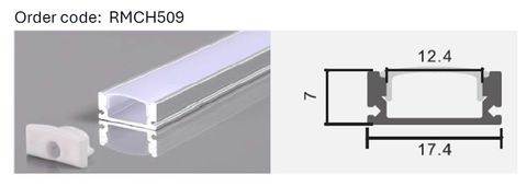 Aluminum profile  2meter 17.4*7mm