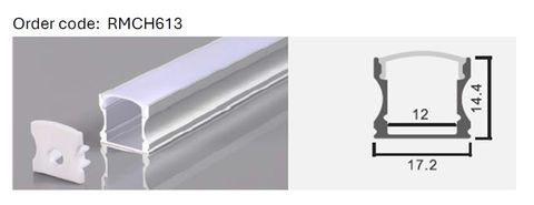 Aluminum profile  2meter 17.2*14.4mm