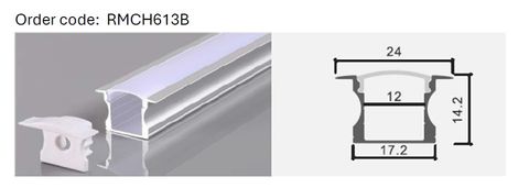 Aluminum profile  2meter 24*14.2mm