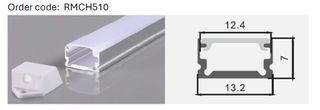 Aluminum profile  2meter 13.2*7mm