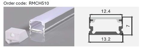 Aluminum profile  2meter 13.2*7mm