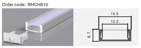 Aluminum profile  2meter 15.5*6.7mm