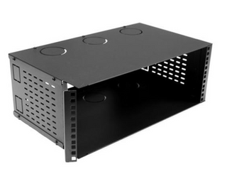 DYNAMIX 4U 300mm Deep 19' Fully Enclosed Hinged Wall Mount Bracket.