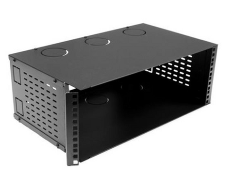 DYNAMIX 4U 300mm Deep 19' Fully Enclosed Hinged Wall Mount Bracket.