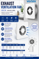 VORTEX 150mm Bathroom Fan 17Watt 180cbm/hr