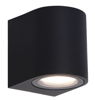 IP65 Down or Up Wall Light GU10 Black