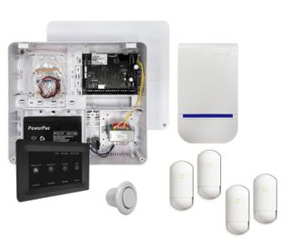 4 Sensor alarm kit with Touch Screen (NO alarm Cable) BLACK