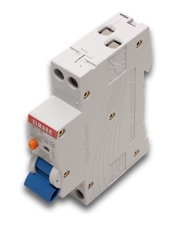 ELMARK RCBO 1P+N C-curve 10A 30mA Type-A230-240V 50/60Hz