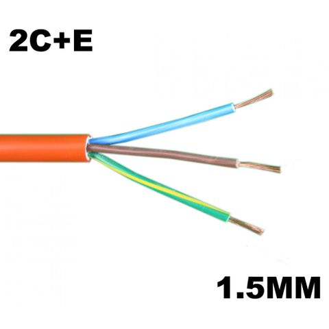 3X1.5MM HEAVY DUTY CIRCULAR CABLE ORANGEOD:10.6MM