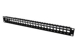 Unloaded 24 port patch panel