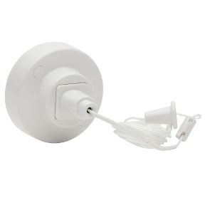 2-Way Pull Cord Switch, 16A, 250V, White