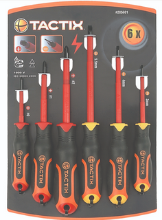 Tactix Screwdriver Insulated 6Pc Set