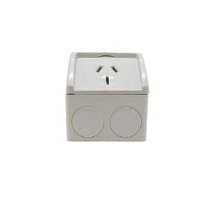 HEM Single Socket IP53 Weatherproof - 15A