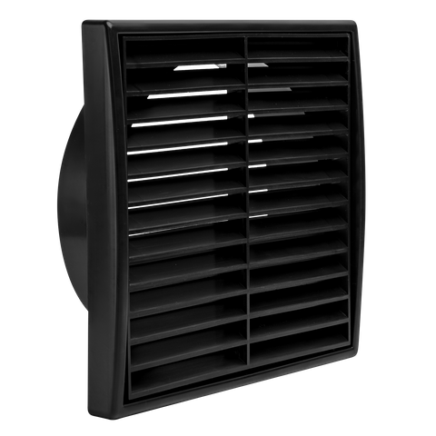 BLACK 150mm FIXED GRILLE