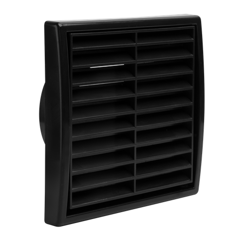 BLACK 100mm FIXED GRILLE