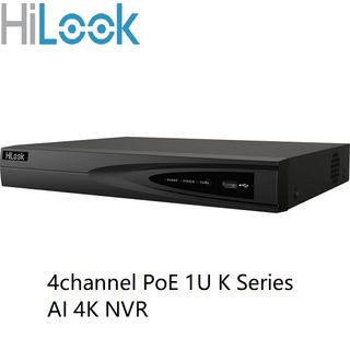 HILOOK 4 Channel NVR PoE 1U K Series AI