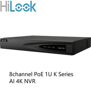 HILOOK 8 Channel NVR PoE 1U K Series AI