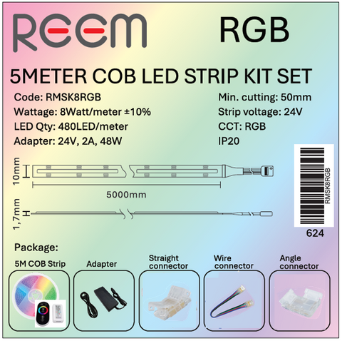 RGB Strip LED Kit 5Meter IP20
