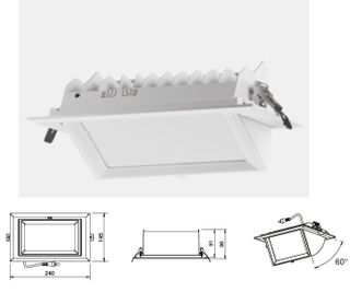 Rectangular 20W 3CCT D/L