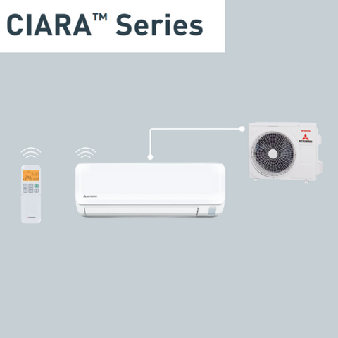 MHI CIARA 5.0kW Cooling - 5.8kW Heating build-in Wifi 1/4-1/2