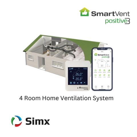 SmartVent Positive3  SV04P3 - 4 Outlet EC Home Vent