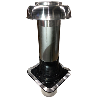 150mm Through Roof Cowl Kit (without fan) - General Purpose Roof Flashing & Galv