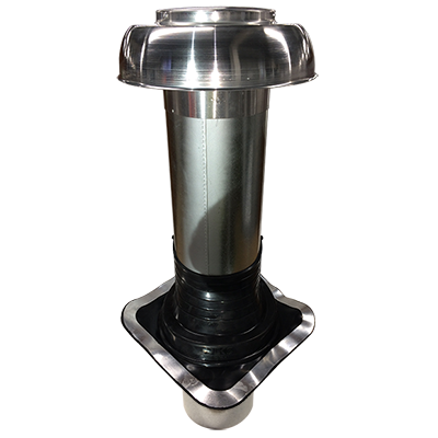 150mm Through Roof Cowl Kit (without fan) - General Purpose Roof Flashing & Galv