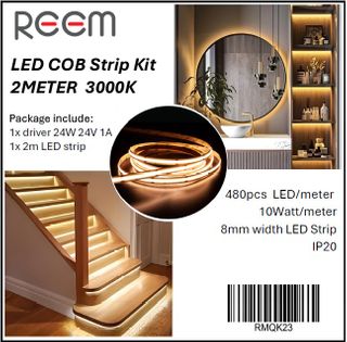 Strip LED Kit 3000K 2Meter IP20 COB