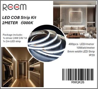 Strip LED Kit 6000K 2Meter IP20 COB
