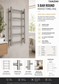 5 BAR Round Heated Towel Rail 40Watt IP34 Silver
