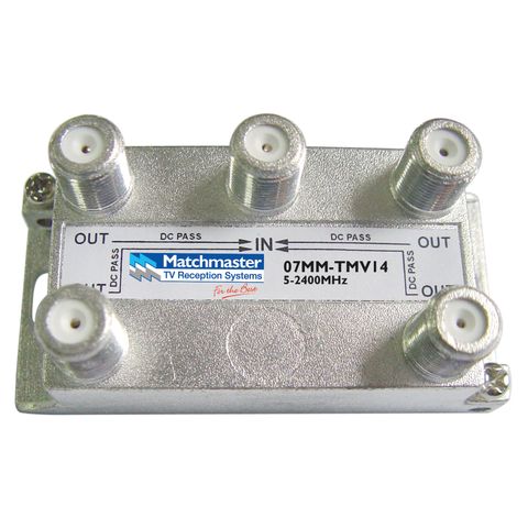 4 Way Splitter  &lsquo;F&rsquo; Type Vertical