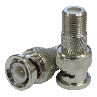Adaptor &lsquo;F&rsquo; Female to BNC Male