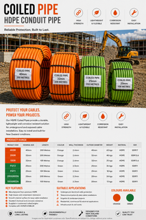 20mm Green Coiled Pipe 100Meter TelecomSDR11