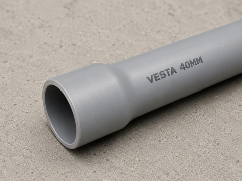 40MM UPVC CONDUIT MD 4M GREY