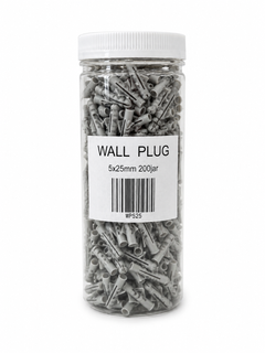 Nylon Wall Plug 5x25mm 200jar