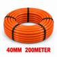 ORANGE 200Meter 40mm Coiled Pipe HDPE SDR17